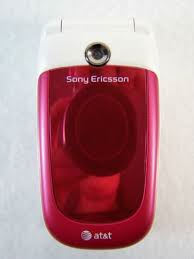 Sony Ericsson Z310a AT&T Red Flip Phone used With Camera Mint