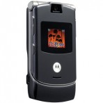 T-Mobile Motorola Razor V3 Pearl Gray Used Flip Cell Phone - Excellent