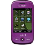 Sprint Samsung SPH-M380 Purple Touchscreen Keyboard Phone MicroSD - Like New