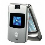 Motorola Razr V3xx Silver Used AT&T Flip Cell Phone Bluetooth & Memory Card - Discount