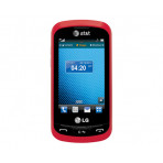 Red LG C395 XPression  Texting Cell Phone for AT&T - Excellent