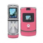 Motorola Razr V3 Pink Thin Flip  Phone AT&T - Mint