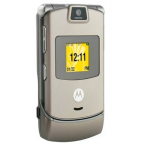 Motorola V3m Sprint Flip Cell Phone - Silver- LIke New