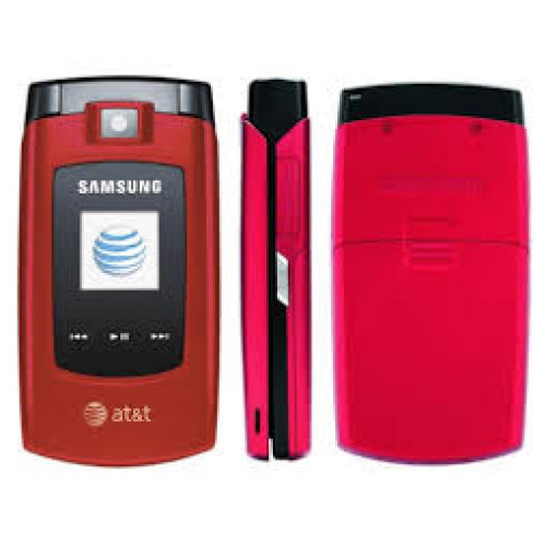Samsung SGH A707 Red Flip Cell Phone AT&T with MP3 - Excellent